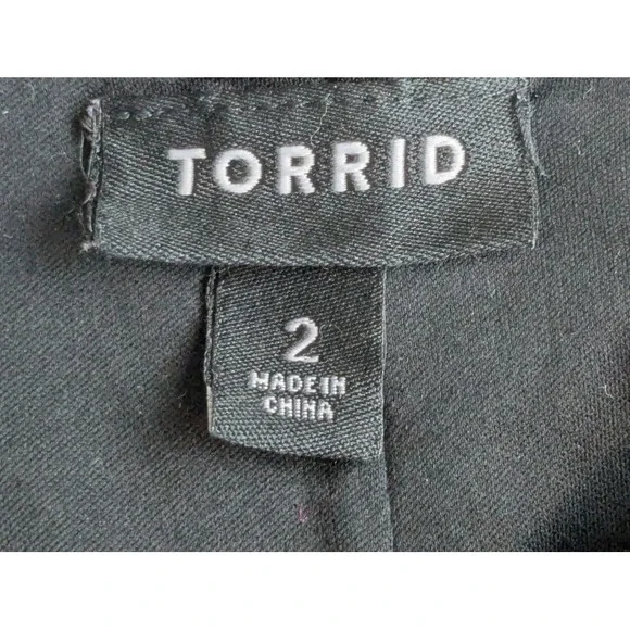 Torrid Black White Polka Dot Cat Face Pullover Stretch Flare Dress Plus Size 2X - Picture 6 of 10